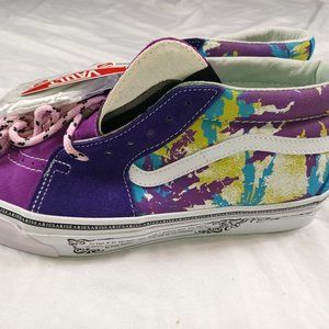 VANS OG SK8 MID LX x ARIES "WEED BRIGHT" SNEAKERS MEN VN0A4BVC9X21 Size 9.0